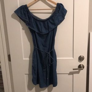White House Black Market Chambray Dress